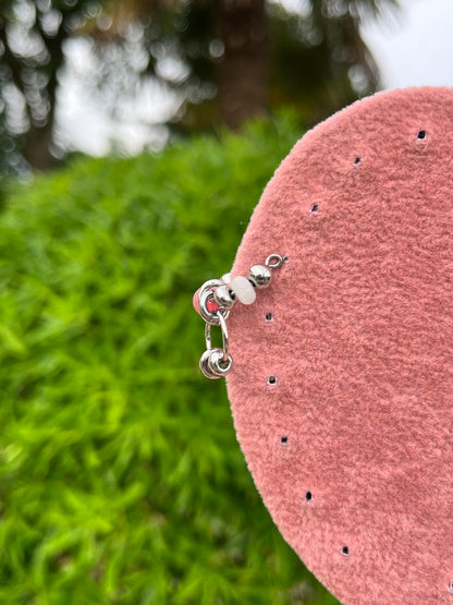 Ibiza - Ear cuff perlé rose