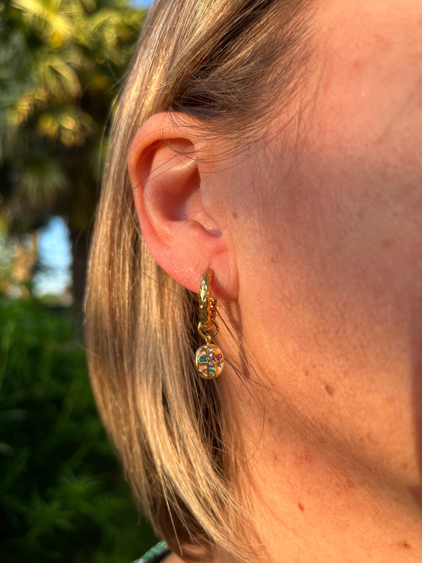 Sarah - Boucles croix