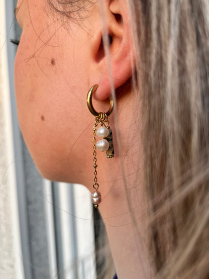 Ivy - boucles d’oreilles dépareillées