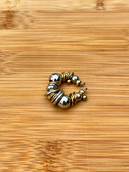 Kyoto - Ear cuff perlé bicolore