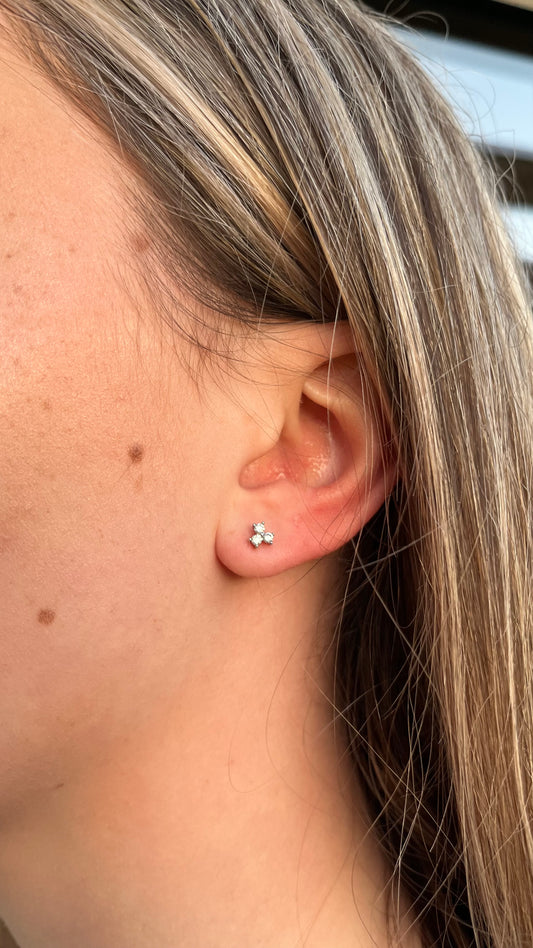 Joy - piercing argenté scintillant