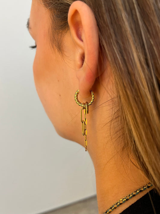 Zoé - boucles dorées dépareillées